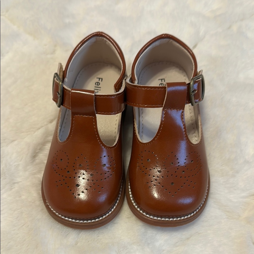 Brown Mary Jane Dress Shoes